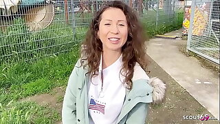 GERMAN SCOUT - ANAL DEFLORATION SEX FOR CURLY Horripilate TEEN JULIA BACH AT PICKUP Actresses