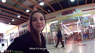 MallCuties - Sure thing Teen fucked for clothes - Public Sure thing